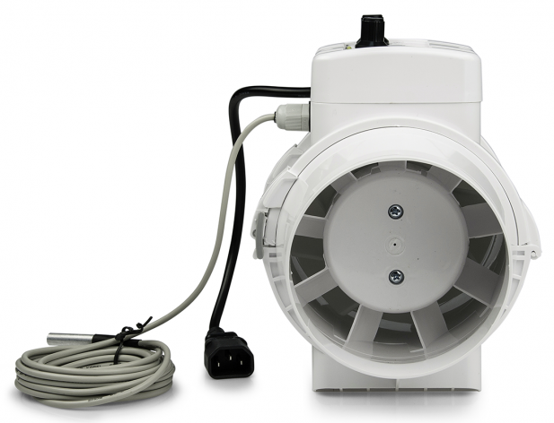 280m³h Ventilution Ventilator 125mm mit Thermostat - Regler